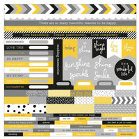 Kaisercraft - Shine Bright Collection - 12 x 12 Sticker Sheet