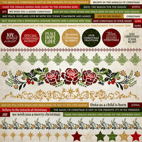 Kaisercraft - Holy Night Collection - Christmas - 12 x 12 Sticker Sheet