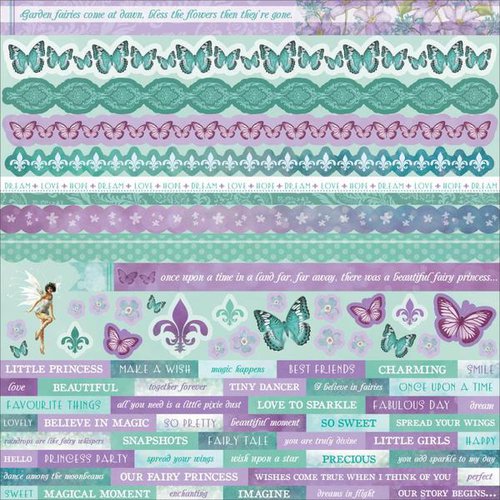 Kaisercraft - Fairy Dust Collection - 12 x 12 Sticker Sheet