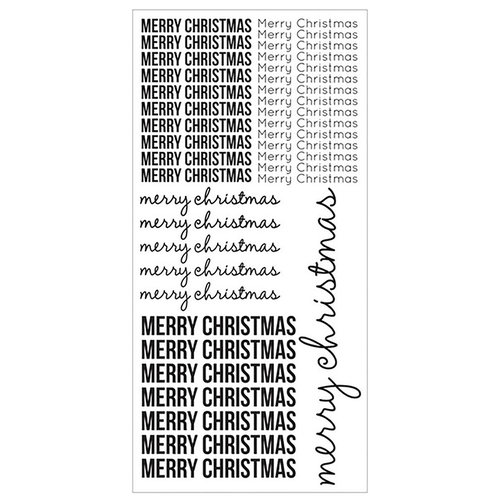 Kaisercraft - Clear Stickers - Merry Christmas