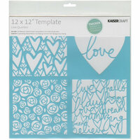 Kaisercraft - 12 x 12 Template - Love Quarters