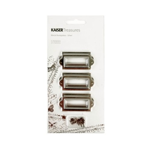 Kaisercraft - Kaisertreasures - Metal Bookplates - Silver