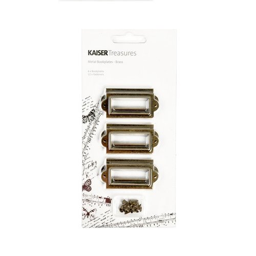 Kaisercraft - Kaisertreasures - Metal Bookplates - Brass