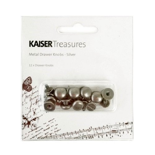 Kaisercraft - Kaisertreasures - Metal Drawer Knobs - Silver