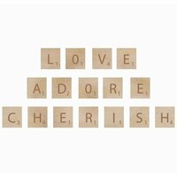 Kaisercraft - Flourishes - Square Wooden Letters - Adore