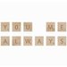 Kaisercraft - Flourishes - Square Wooden Letters - You and Me