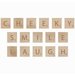 Kaisercraft - Flourishes - Square Wooden Letters - Cheeky