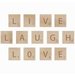 Kaisercraft - Flourishes - Square Wooden Letters - Laugh