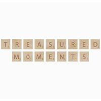 Kaisercraft - Flourishes - Square Wooden Letters - Treasured