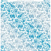 Kanban Crafts - Crystal Collection - 12 x 12 Glittered Acetate - Ornate Flourish - Blue