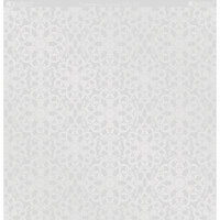 Kanban Crafts - Crystal Collection - 12 x 12 Glittered Acetate - Victoriana - White