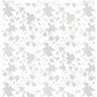 Kanban Crafts - Crystal Collection - 12 x 12 Glittered Acetate - Lillium - Silver