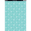 Kanban Crafts - Classic Butterflies Collection - 8 x 12 Patterned Cardstock - Classic Floral - Aqua