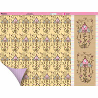 Kanban Crafts - Dawn Bibby Collection - 12 x 12 Double Sided Patterned Cardstock with Coordinating Strip - Tree House