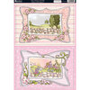 Kanban Crafts - Loralie Collection - Die Cut Punchouts with Foil Accents - Fairy Frames - Pink