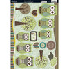 Kanban Crafts - Seasons Collection - Die Cut Punchouts and 8 x 12 Patterned Cardstock - Woody