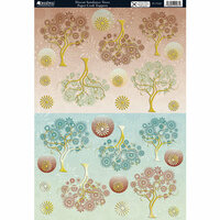 Kanban Crafts - Seasons Collection - Die Cut Punchouts with Foil Accents - Sundance Trees
