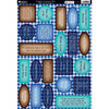 Kanban Crafts - Die Cut Punchouts with Foil Accents - Gingham Setiments - Blue