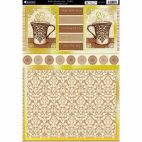 Kanban Crafts - Cafe Collection - Die Cut Concept Card Kit with Foil Accents - Bella Mochaccino - Toffee