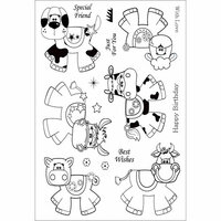 Kanban Crafts - Wobblers Collection - Clear Acrylic Stamps - Farmyard