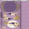 Kanban Crafts - Yvette Jordan Collection - Die Cut Punchouts and 8 x 12 Patterned Cardstock - Belle Epoque - Violet