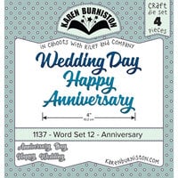 Karen Burniston - Craft Dies - Word Set 12 - Anniversary