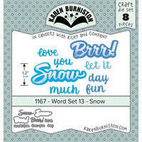 Karen Burniston - Craft Dies - Word Set 13 - Snow