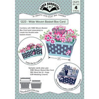 Karen Burniston - Craft Dies - Wide Woven Basket Box Card