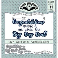 Karen Burniston - Craft Dies - Word Set 17 - Congratulations