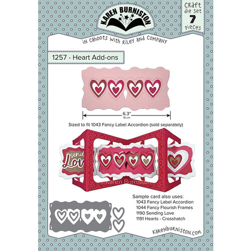 Karen Burniston - Craft Dies - Heart Add-Ons