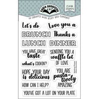 Karen Burniston - Clear Photopolymer Stamps - Mealtime Phrases