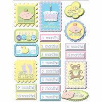 K and Company - Baby Collection - Grand Adhesions Stickers - Baby Firsts, BRAND NEW