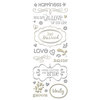 K and Company - Foil Sculpted Embossed Stickers - Tie the Knot, BRAND NEW