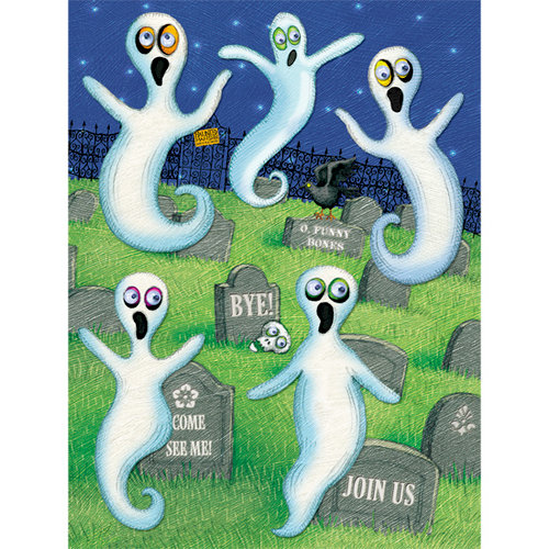 K and Company - Halloween Collection by Tim Coffey - Grand Adhesions Stickers - Ghost