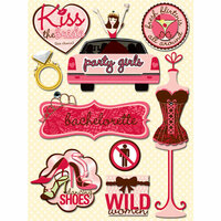 K and Company - Grand Adhesions 3 Dimensional Stickers - Bachelorette, BRAND NEW