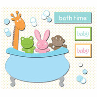 K and Company - Baby Collection - Deluxe Grand Adhesions Stickers - Bath Time, CLEARANCE