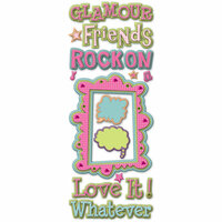 K and Company - 3 Dimensional Adhesive Chipboard - Glamour Girl