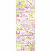 K and Company - Glitter Embossed Stickers - Princess Icons, BRAND NEW