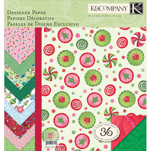 K and Company - Secret Santa Collection - 12 x 12 Specialty Paper Pad