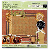K and Company - Simply K - 12 x 12 Pre-Designed Pages - Ancestry.com