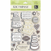 K and Company - Elegance Collection - Grand Adhesions Stickers - Wedding Icons, CLEARANCE