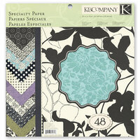 K and Company - Ivory and Black Collection - 12 x 12 Specialty Paper Pad