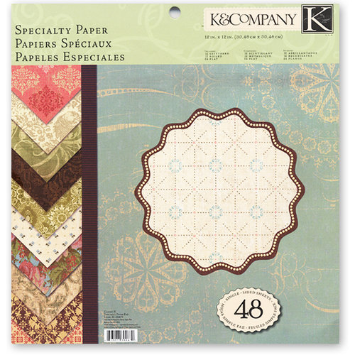 K and Company - Classic K Collection - 12 x 12 Specialty Paper Pad
