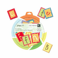 K and Company - Spaghetti Collection - Chipboard Pieces - Alphabet, CLEARANCE