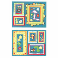 K and Company - Spaghetti Collection - Pillow Stickers - Frames