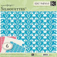 K and Company - Serendipity Collection - 12 x 12 Specialty Silhouettes Die Cut Paper Pack