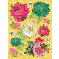 K and Company - Serendipity Collection - Grand Adhesions Stickers - Floral, CLEARANCE