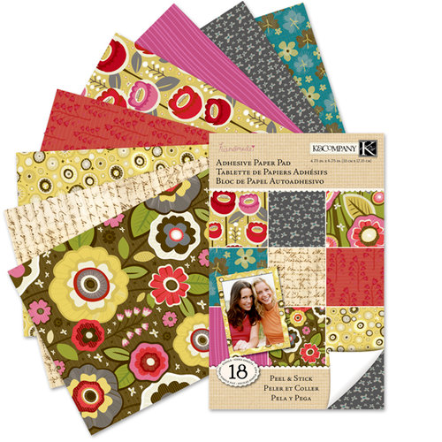 K and Company - Handmade Collection - Adhesive Paper Pad - Cara Marie