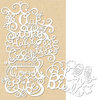 K and Company - Handmade Collection - Die Cut Cardstock - Sentiments Silhouettes, CLEARANCE