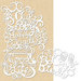 K and Company - Handmade Collection - Die Cut Cardstock - Sentiments Silhouettes, CLEARANCE